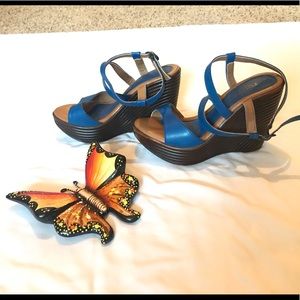 Blue 💙 Comfortable Wedges😊